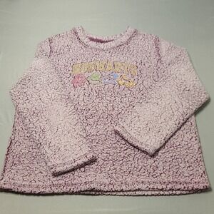 Harry Potter Hogwarts Sherpa Fleece Pullover Sleepwear Top Magenta Womens 2X